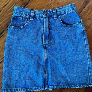 Classic/Vintage Blue Denim Mini Skirt